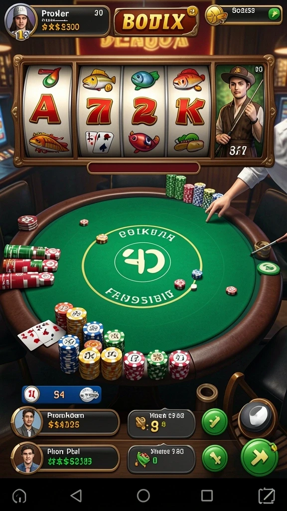 jamin777 - Screenshot menampilkan karakter unik dalam permainan.